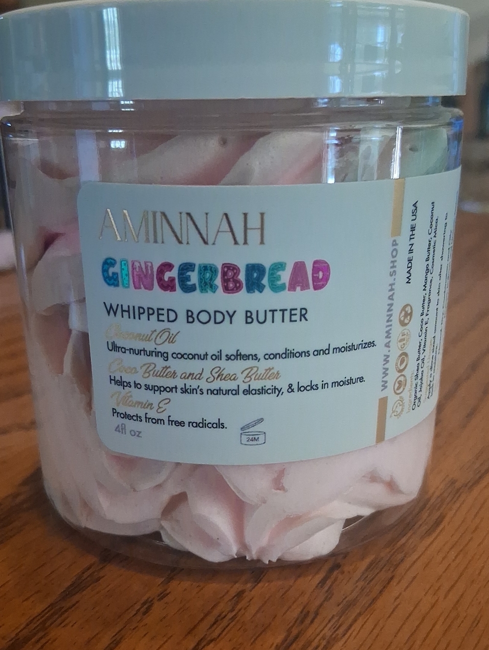 Aminnah Gingerbread Whipped Body Butter - Pink Cream